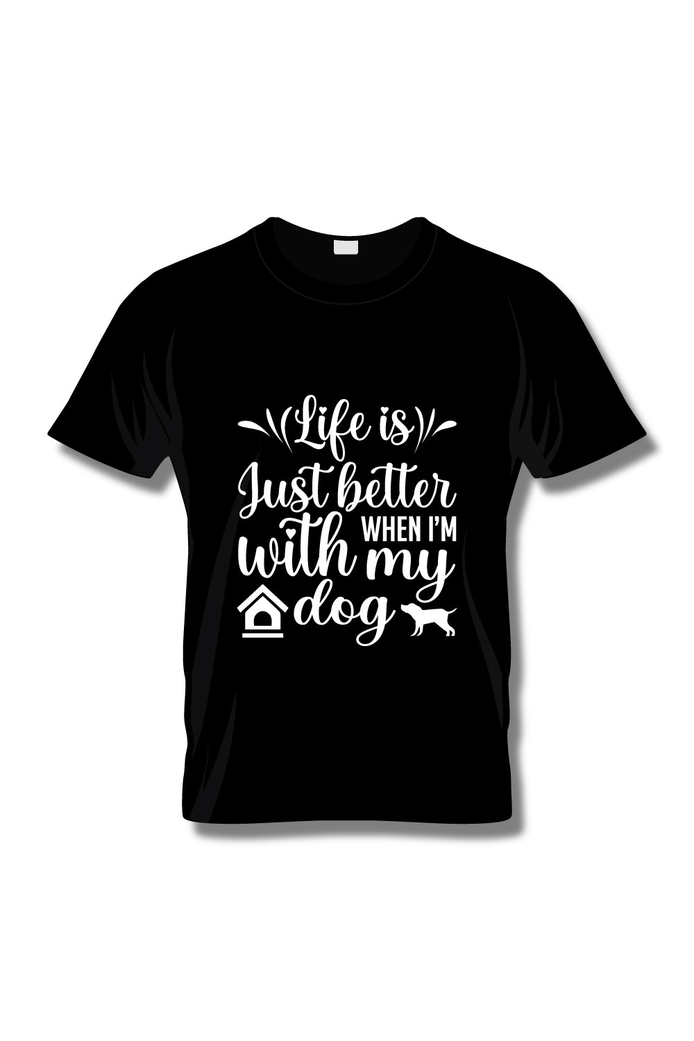 Dog Lover T-Shirt Design pinterest preview image.