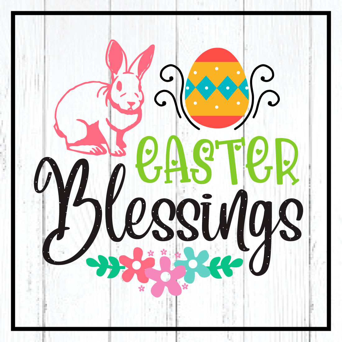 easter blessings svg cover image.