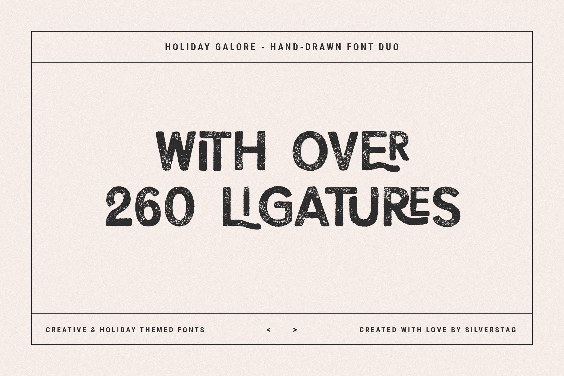33 holiday galore font duo by silver stag 990