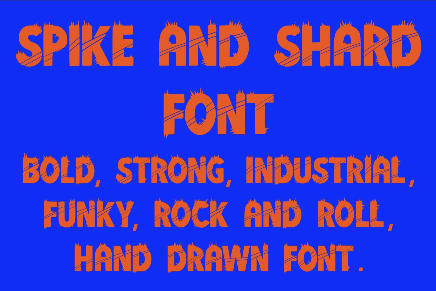 Spike and Shard font cover image.