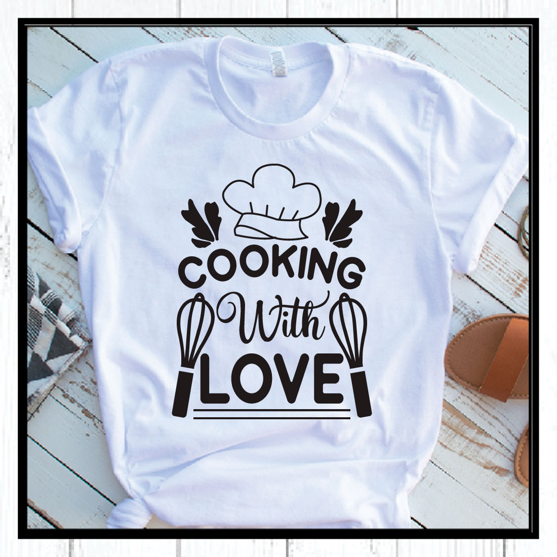 cooking with love svg preview image.
