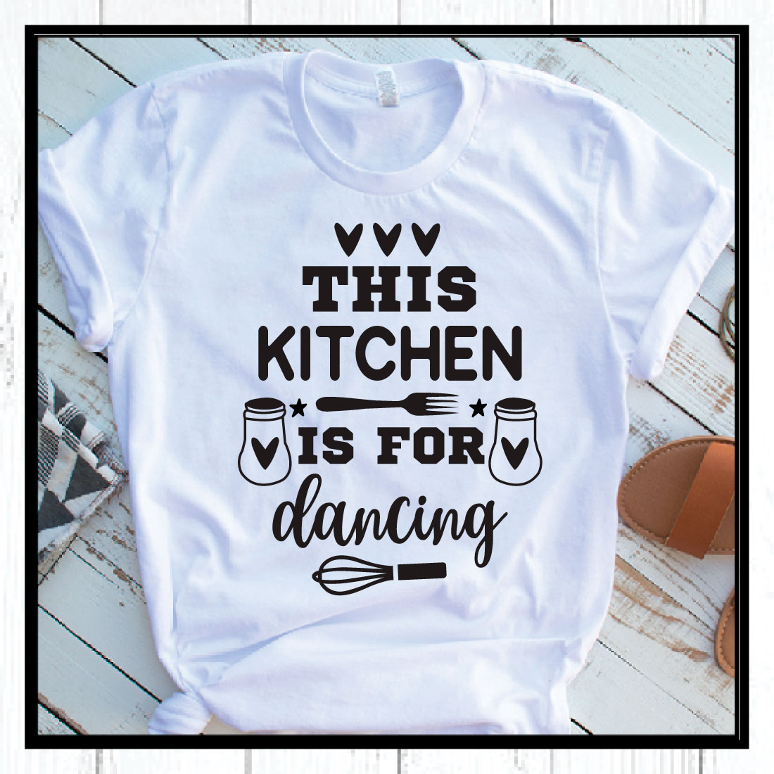 this kitchen is for dancing svg preview image.
