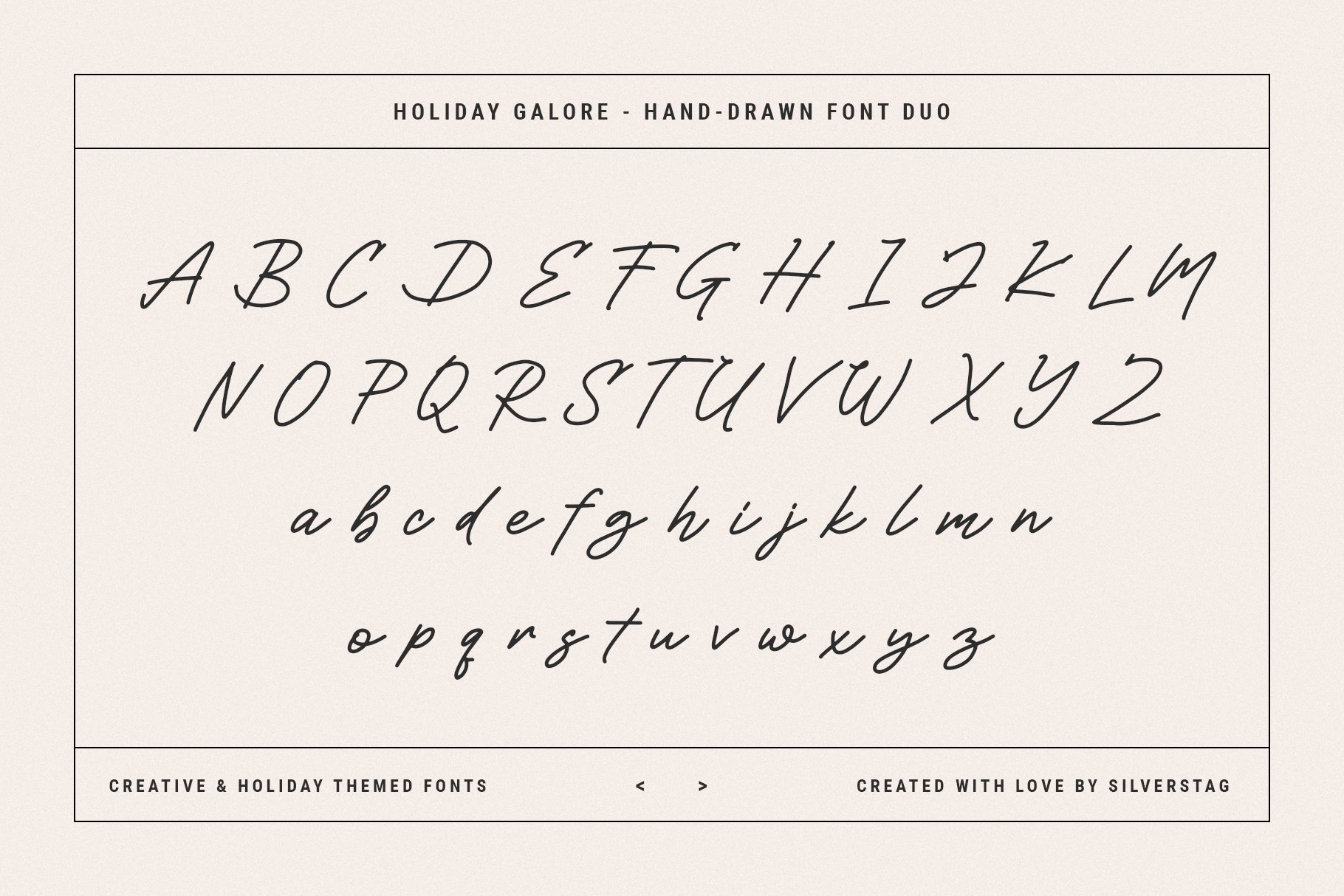 34 holiday galore font duo by silver stag 124
