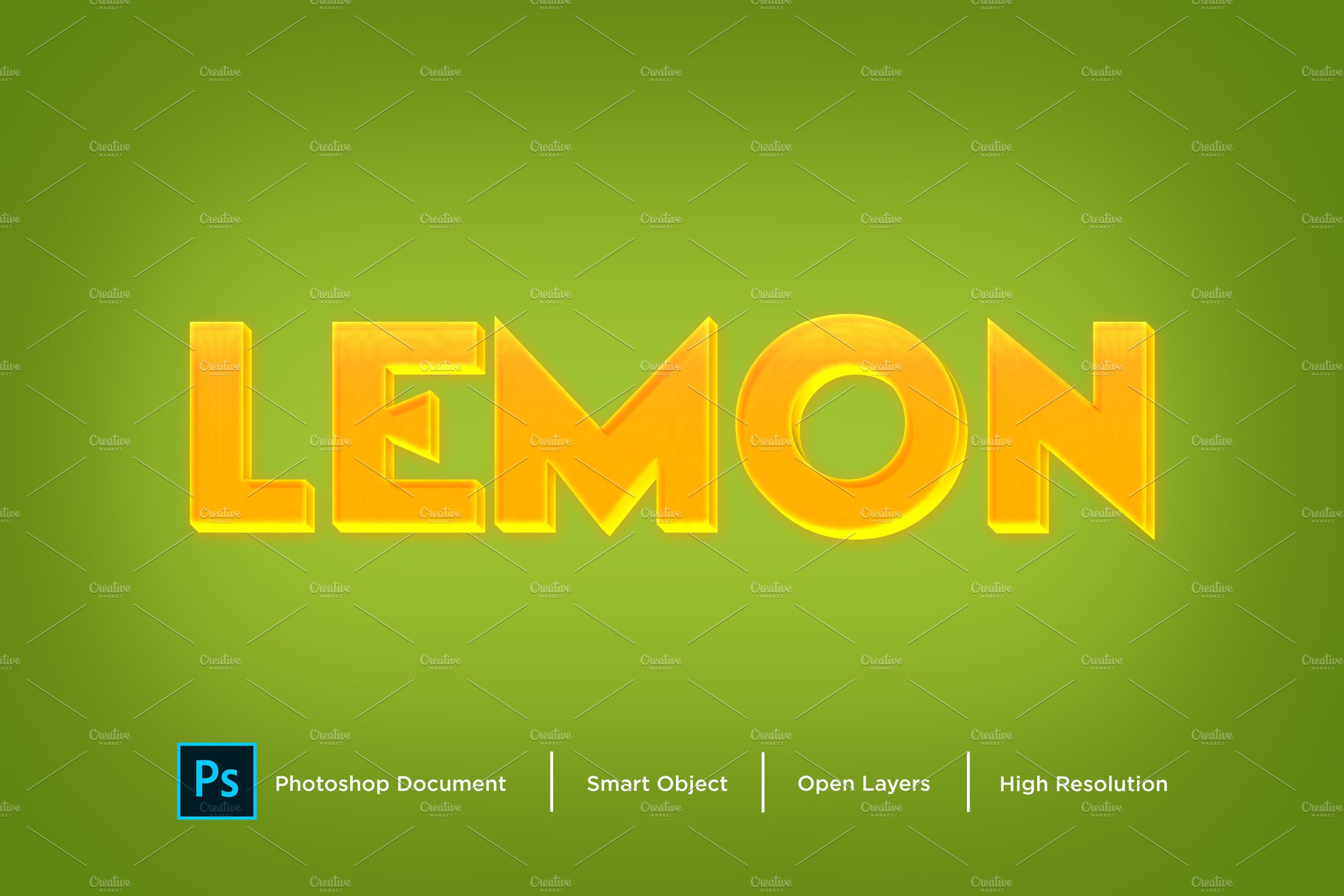Lemon Text Effect & Layer Stylecover image.