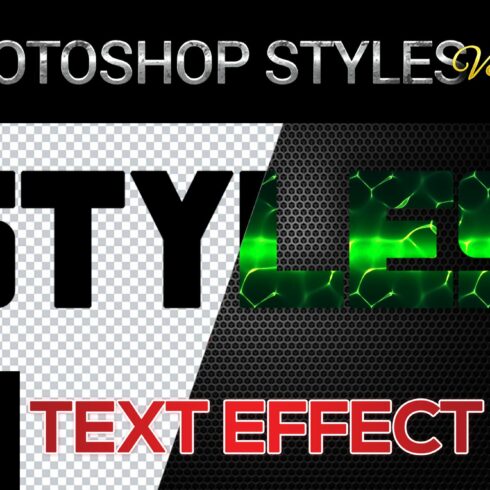 10 creative Photoshop Styles V347cover image.