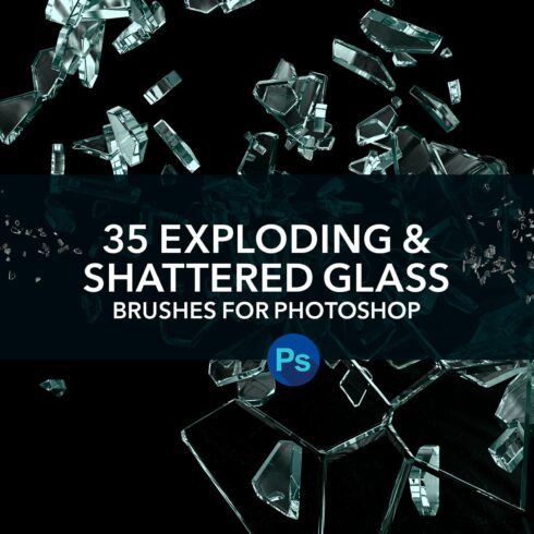 Exploding,Shattered Glass PS Brushescover image.