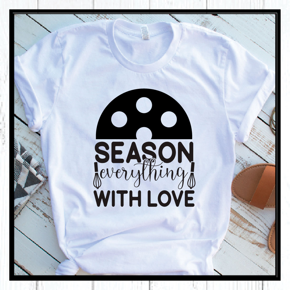 season everything with love svg preview image.