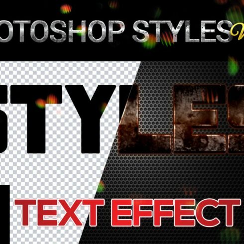 10 creative Photoshop Styles V38cover image.