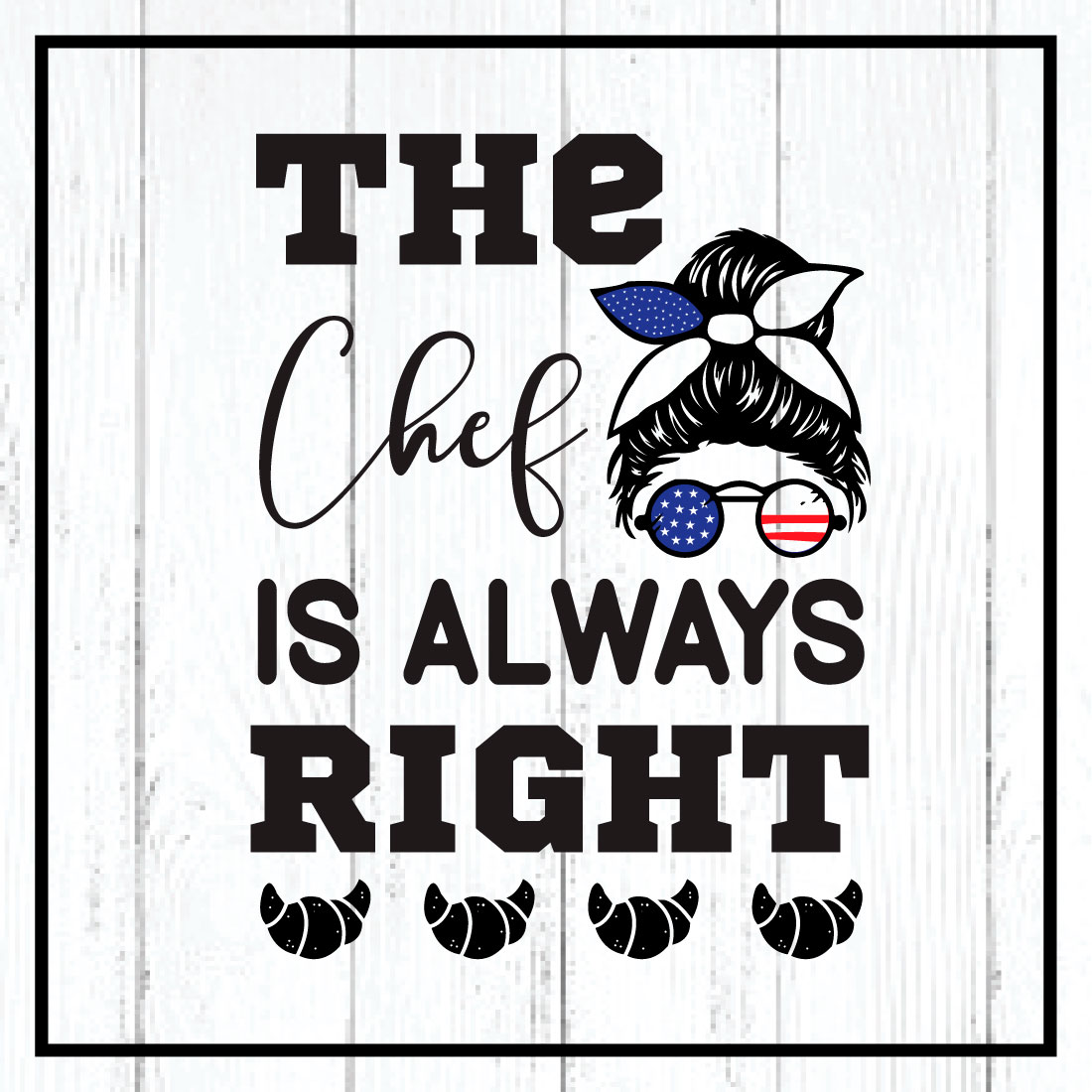 the chef is always right svg cover image.
