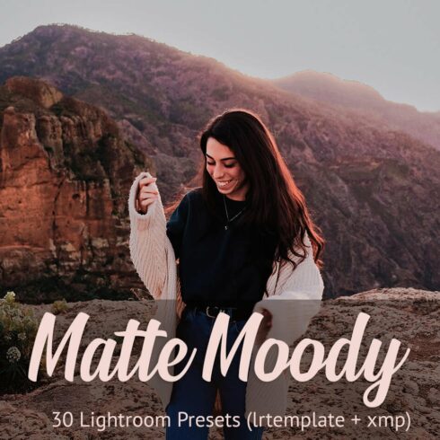 Matte Moody Presets Lightroomcover image.