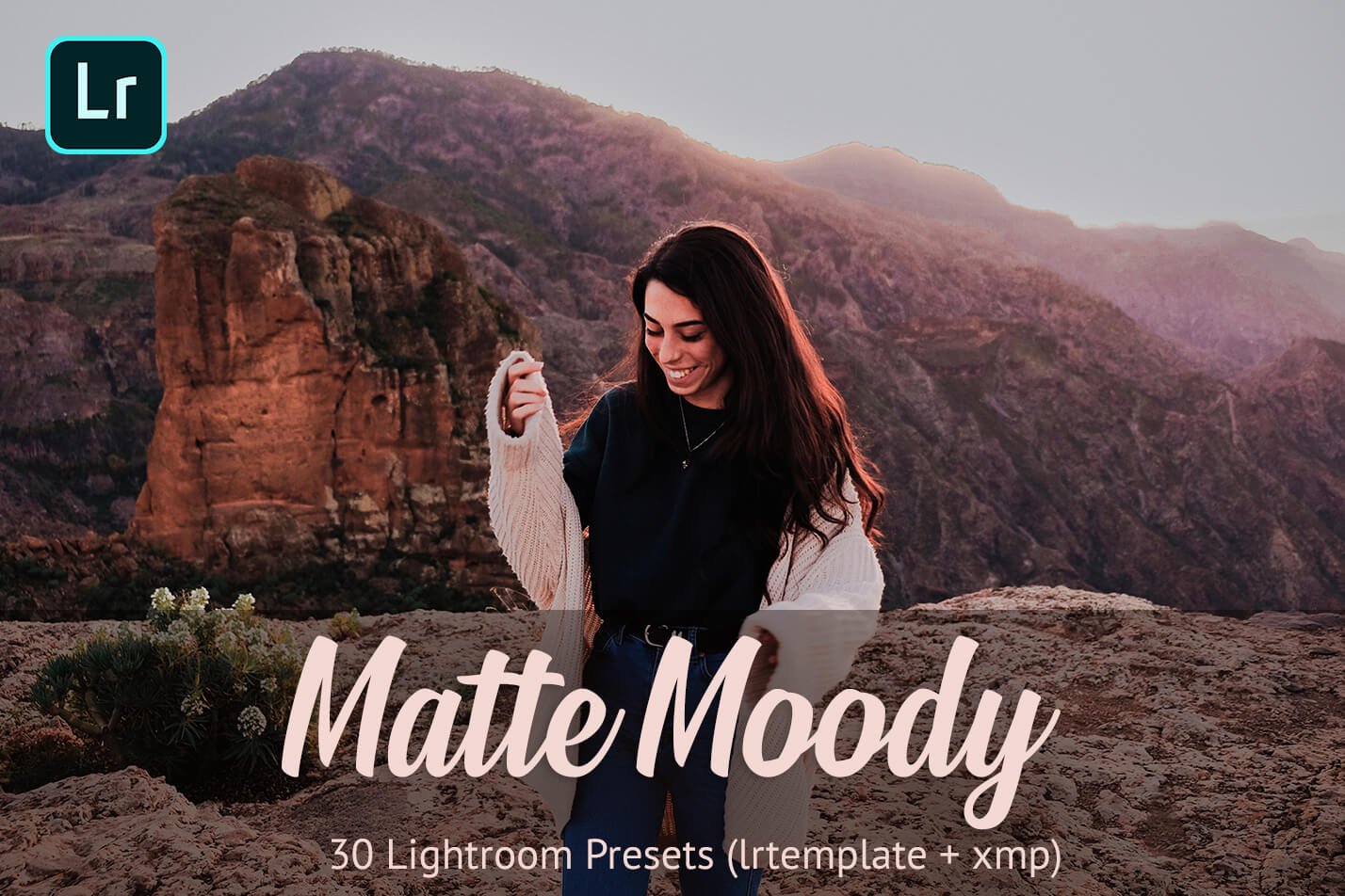 Matte Moody Presets Lightroomcover image.