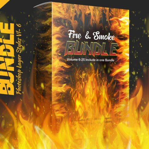 Fire & Smoke Bundle PSDcover image.