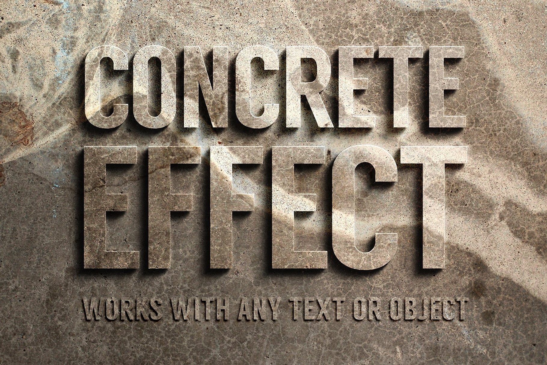 3d concrete text effect preview cm 4 939