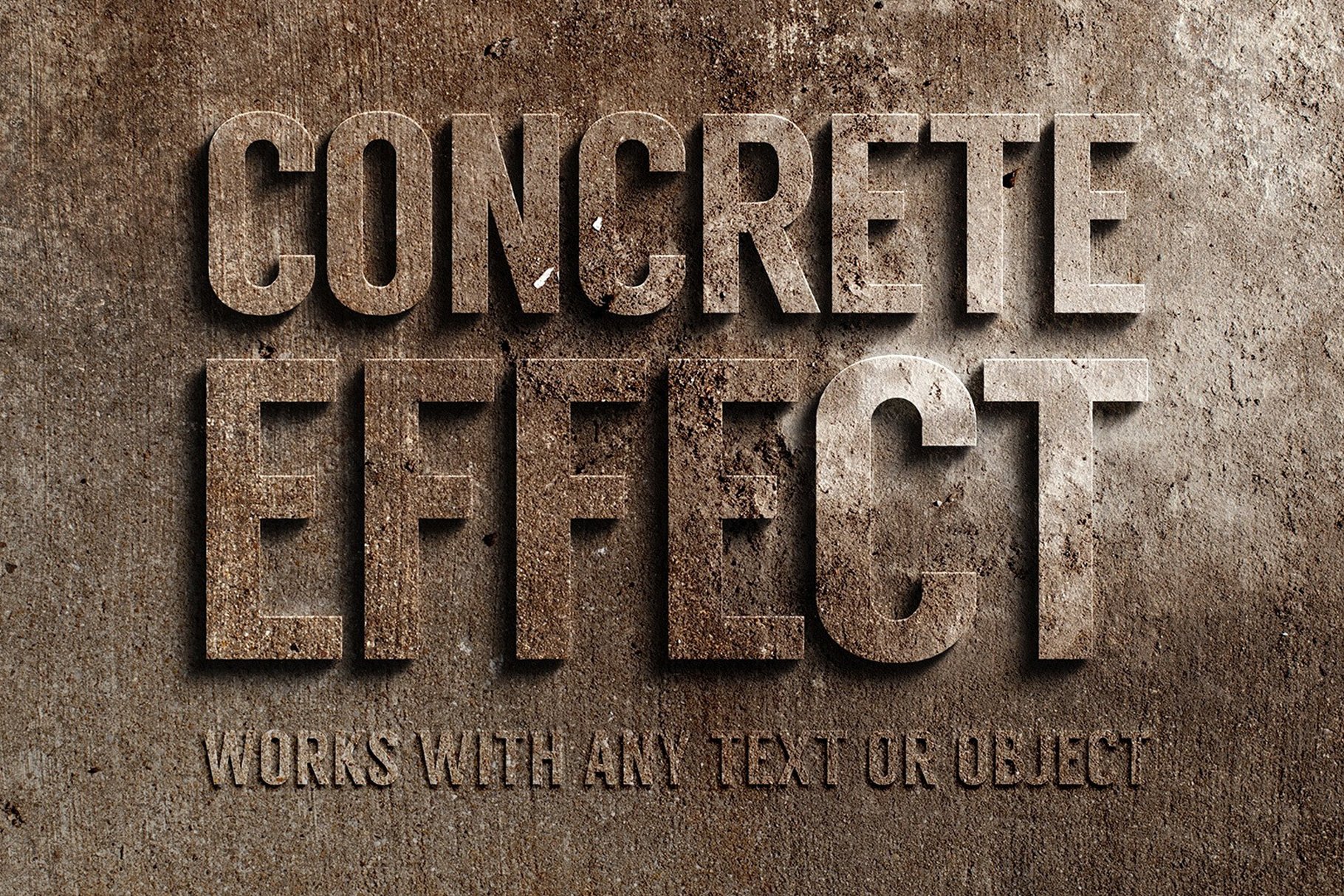 3d concrete text effect preview cm 5 220