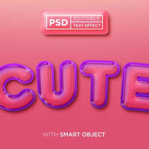 cute editable text effectcover image.