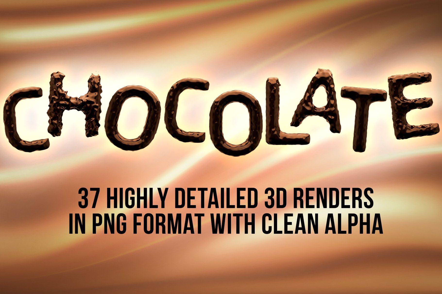 3d chocolate alphabet 524