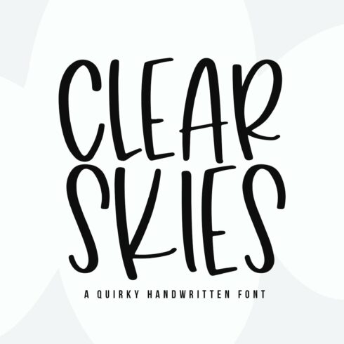 Clear Skies | Fun Handwritten Font cover image.