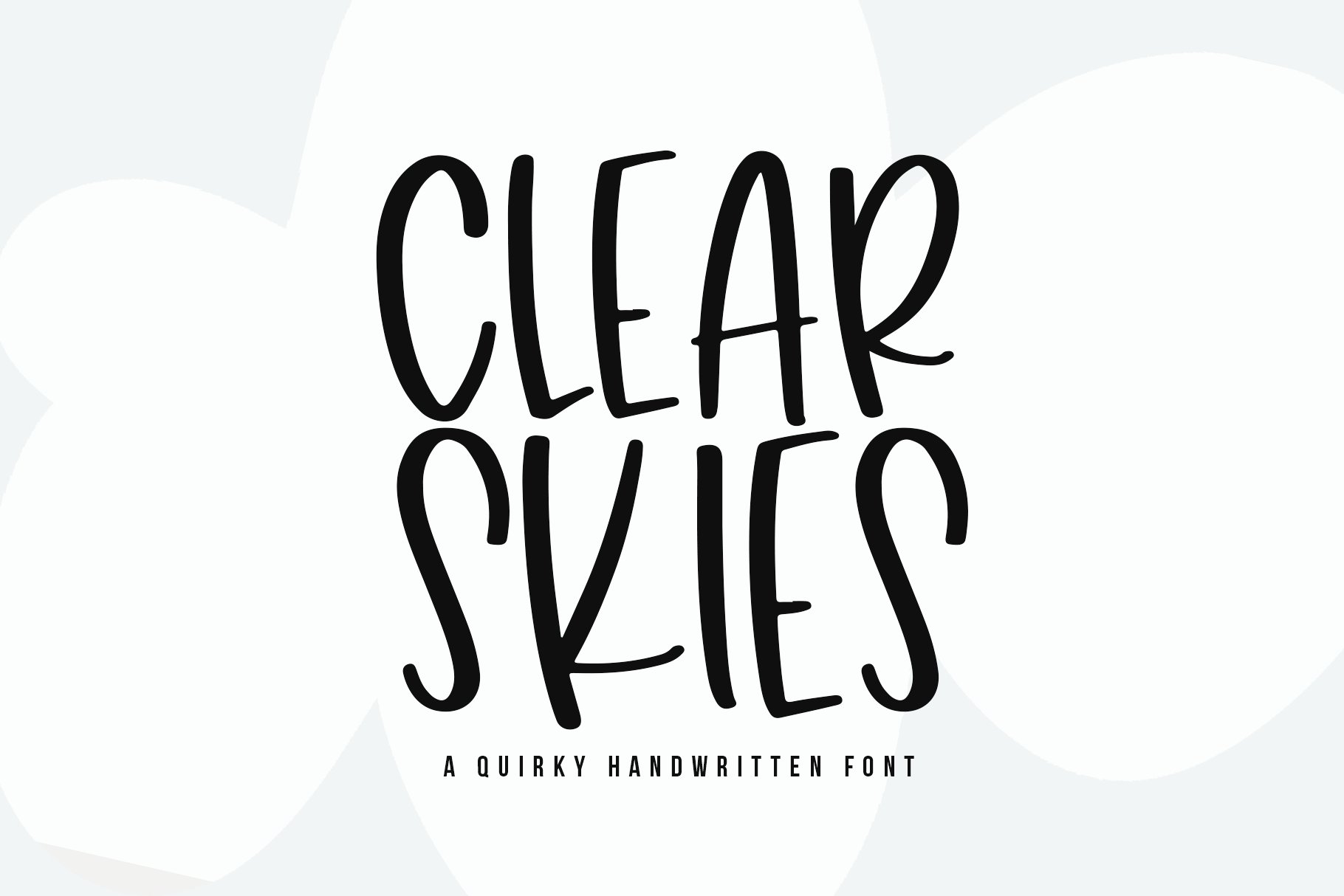 Clear Skies | Fun Handwritten Font cover image.