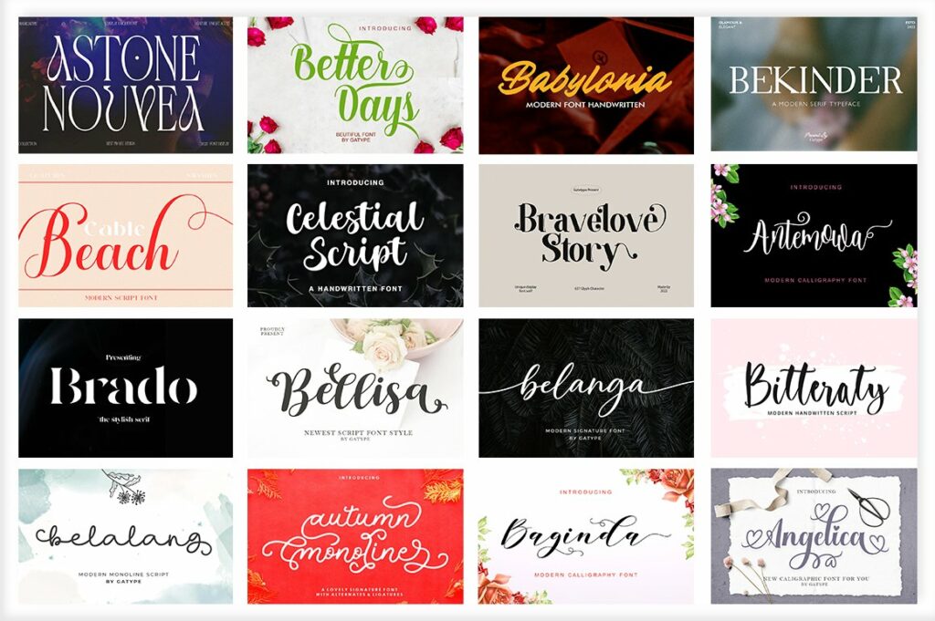 The Huge Font Bundle – MasterBundles