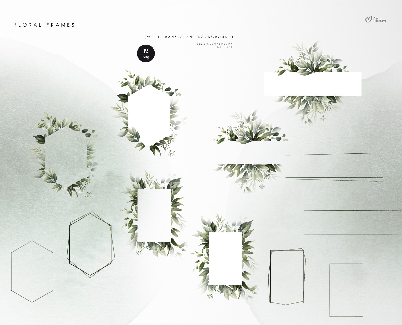 White paper with a bunch of plants on it.