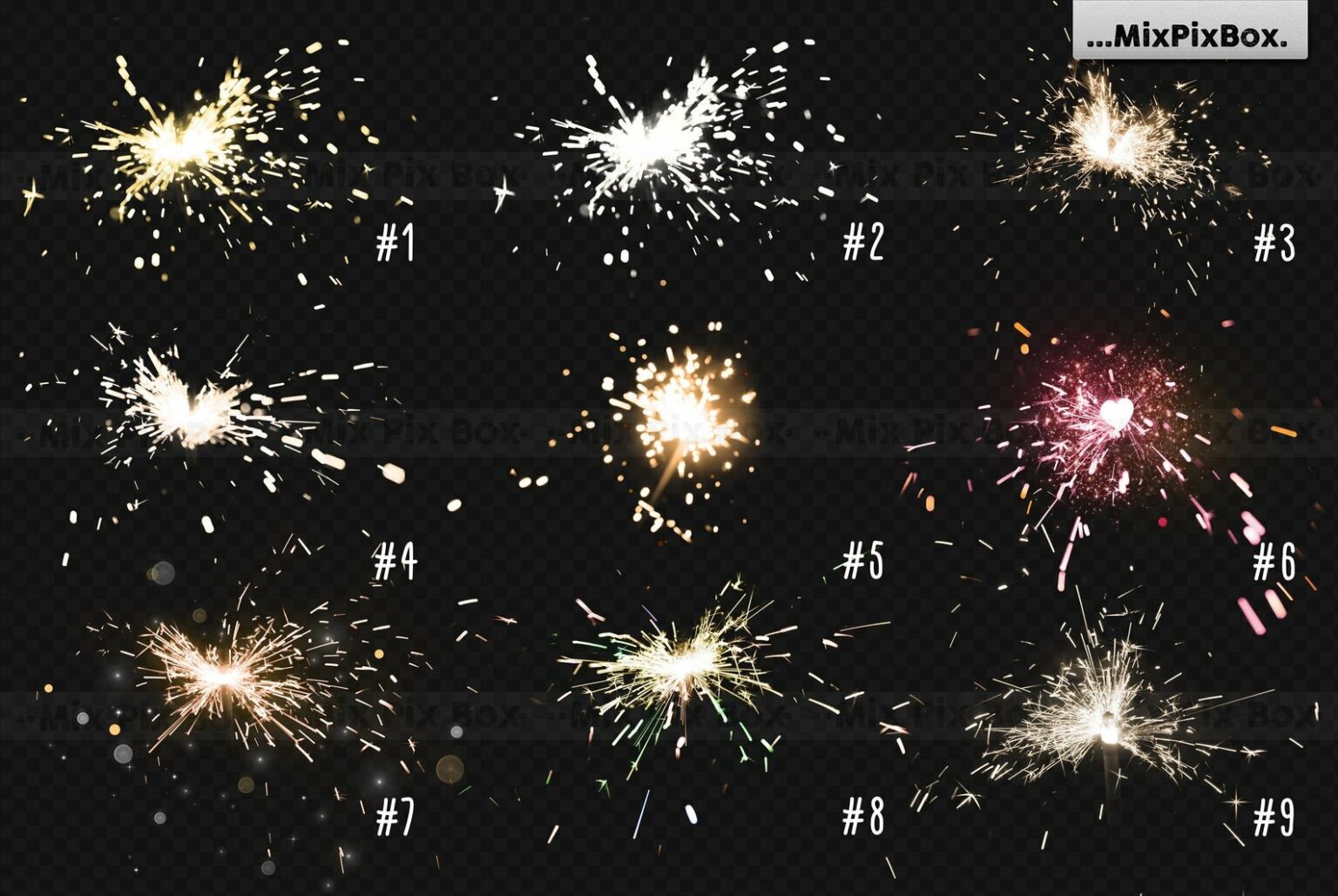 Sparkler Photo Overlays – MasterBundles