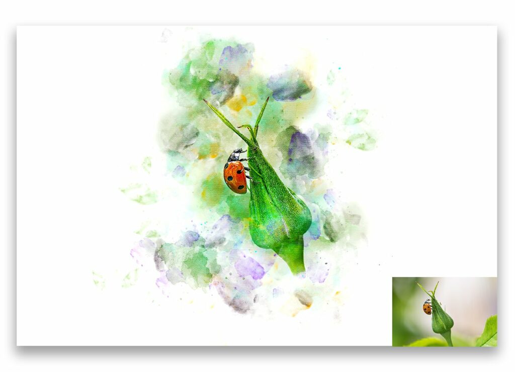 Wet watercolor Art Photoshop Action – MasterBundles