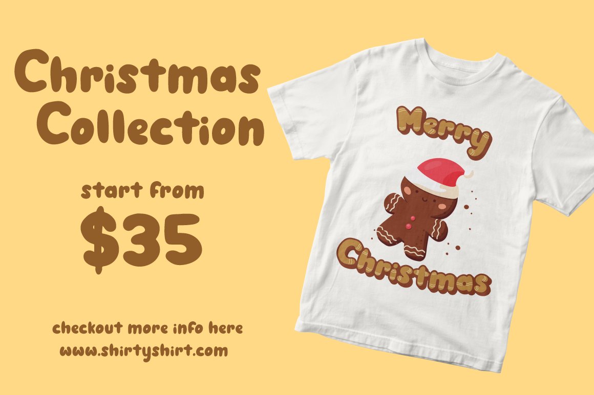 4 gingerman t shirt on christmas collection sale 761