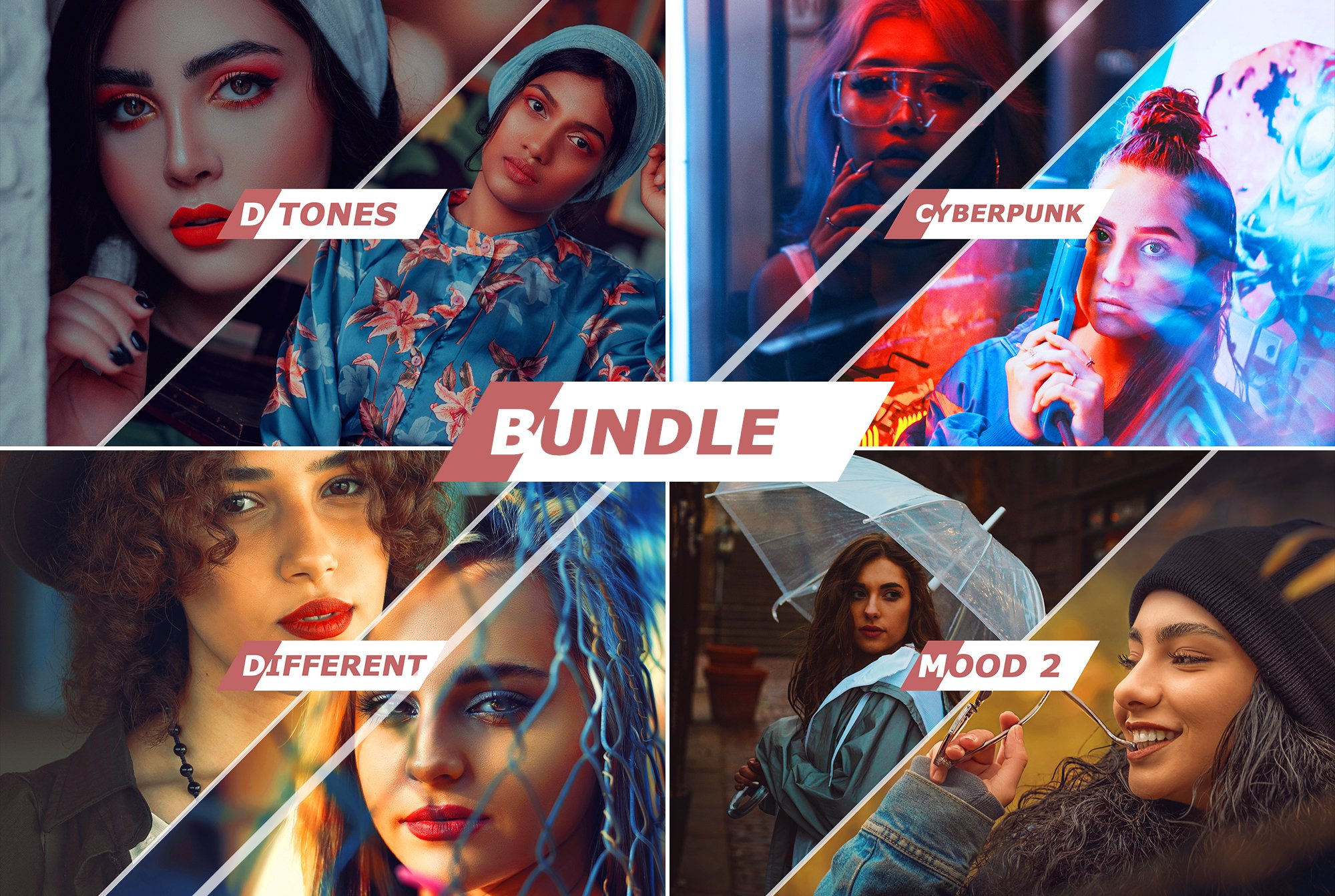 4 IN 1 Photoshop Actions Bundle Sep3cover image.