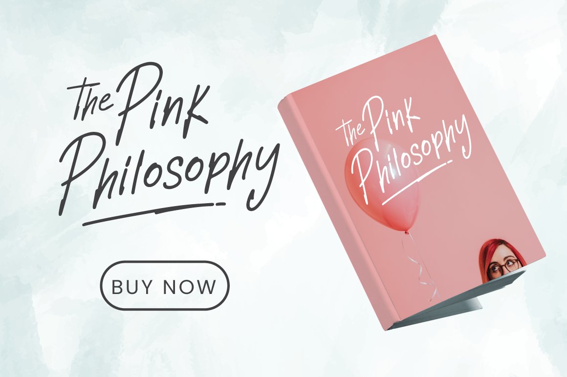 4 pink book cover using handwritten font 146
