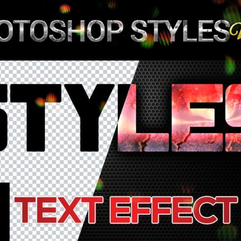 10 creative Photoshop Styles V40cover image.