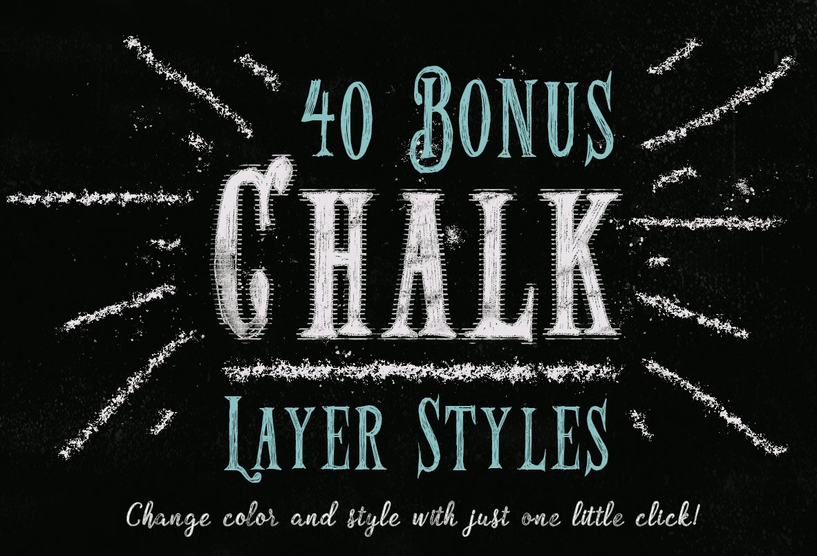 40 bonus chalk layer styles 661