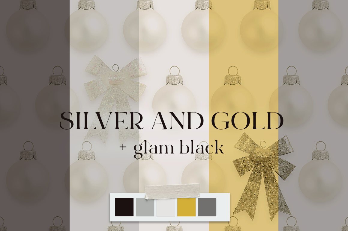 40 color palettes for christmas silver and gold by pulpixel design 82