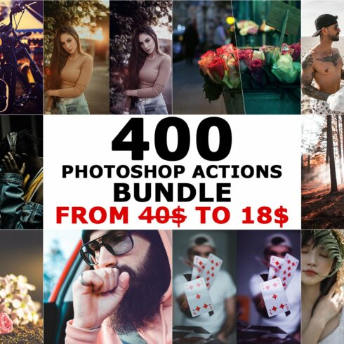 400 Modern Photoshop Actions SALEcover image.