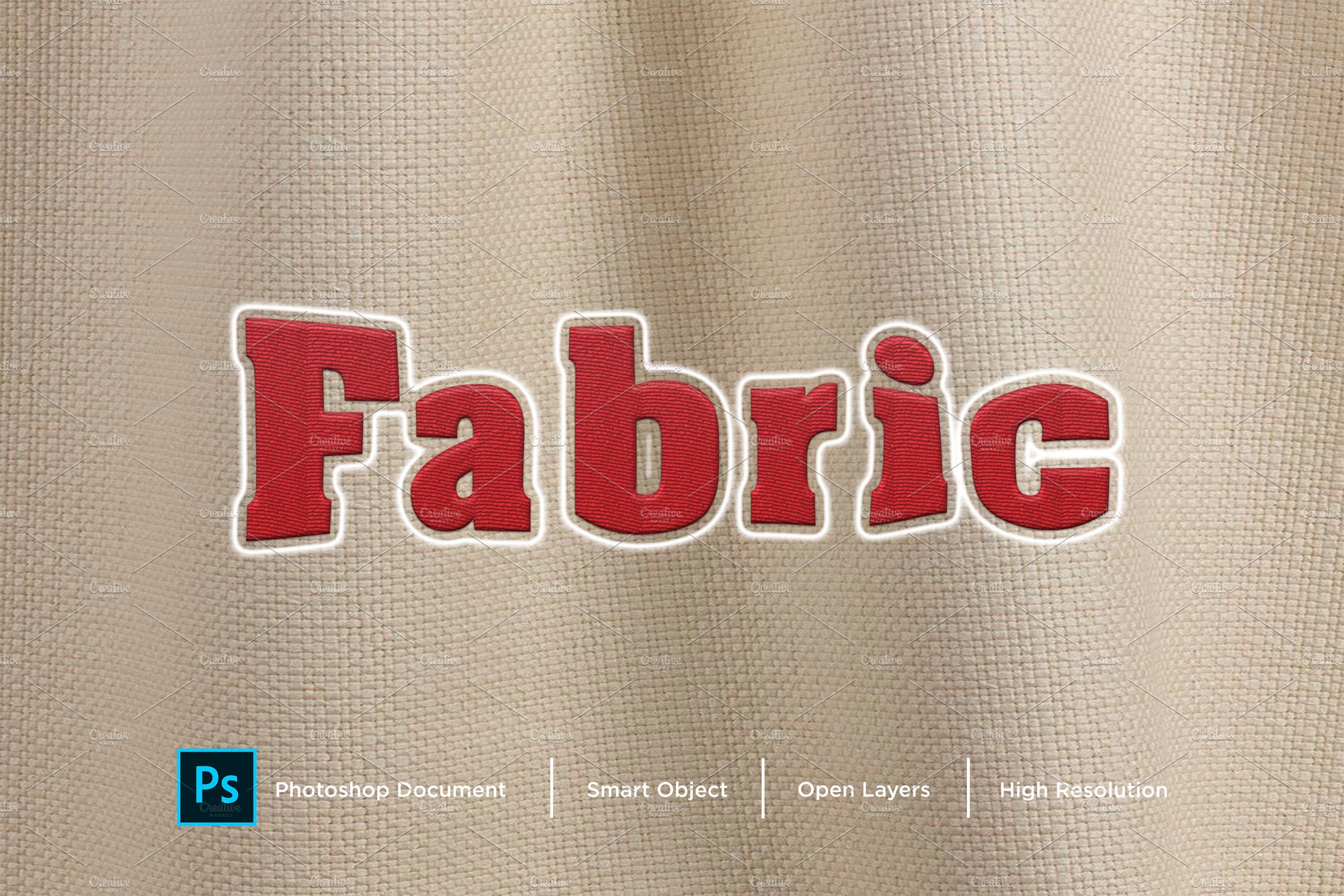 Fabric Text Effect & Layer Stylecover image.