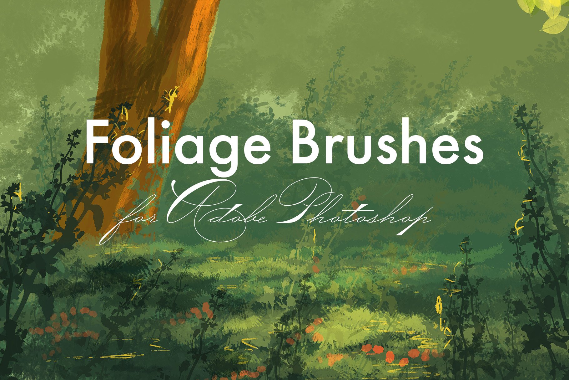 Foliage Brushes for Adobe Photoshopcover image.
