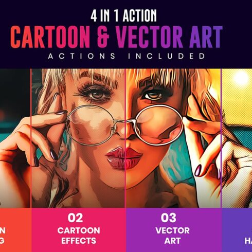 4in1 Cartoon & Vector Art Ps Actioncover image.