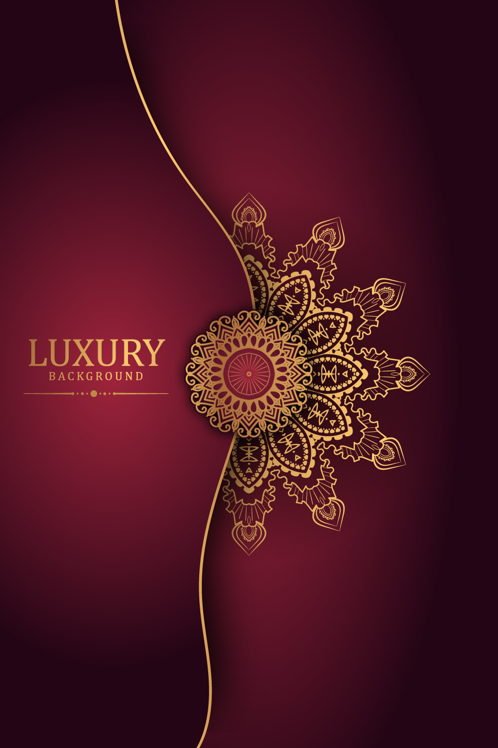 luxury mandala pinterest preview image.