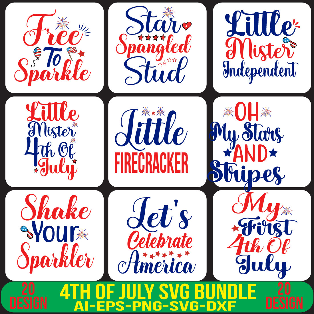 4th Of July SVG Bundle cover image.