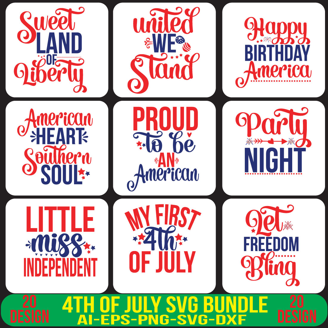 4th Of July SVG Bundle cover image.