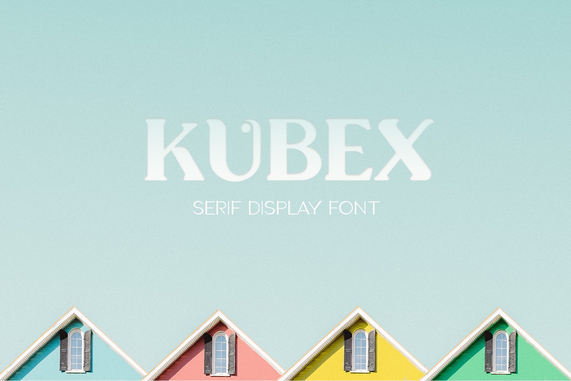 Kubex - Serif Display Font cover image.