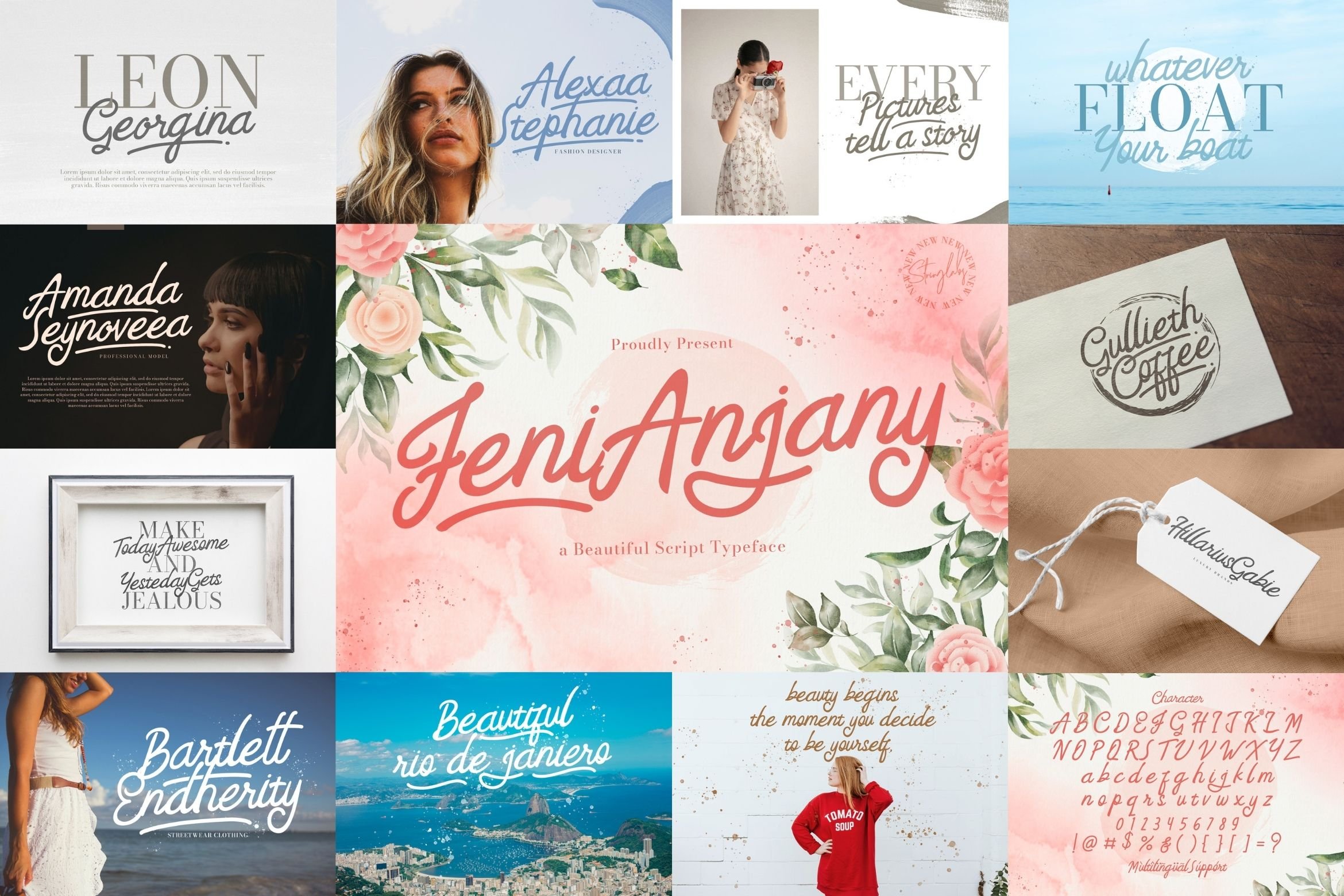 Handwritten Font Bundle Vol 7 preview image.