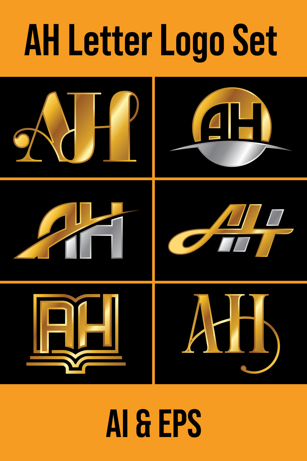 Letter Ah Logo Design Template Stock Vector (Royalty Free) 1803473245 |  Shutterstock | Logo design template, Letter logo design, Logo design