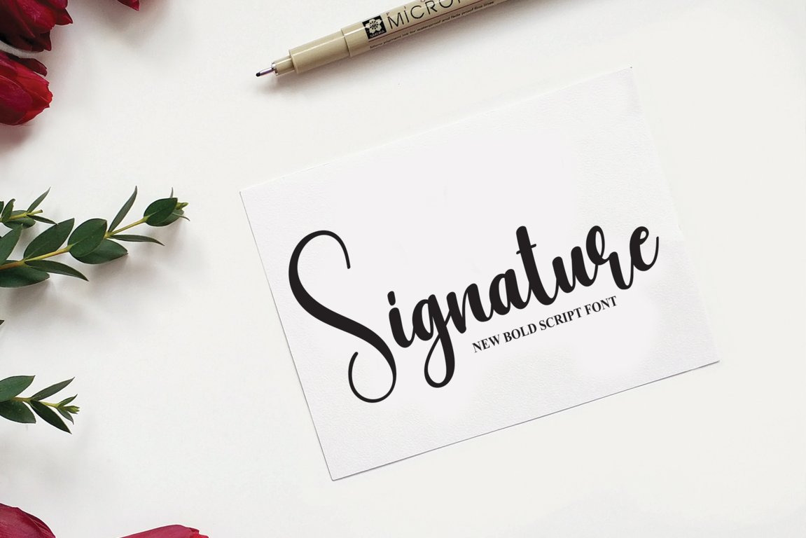 Wedding | Script Font preview image.