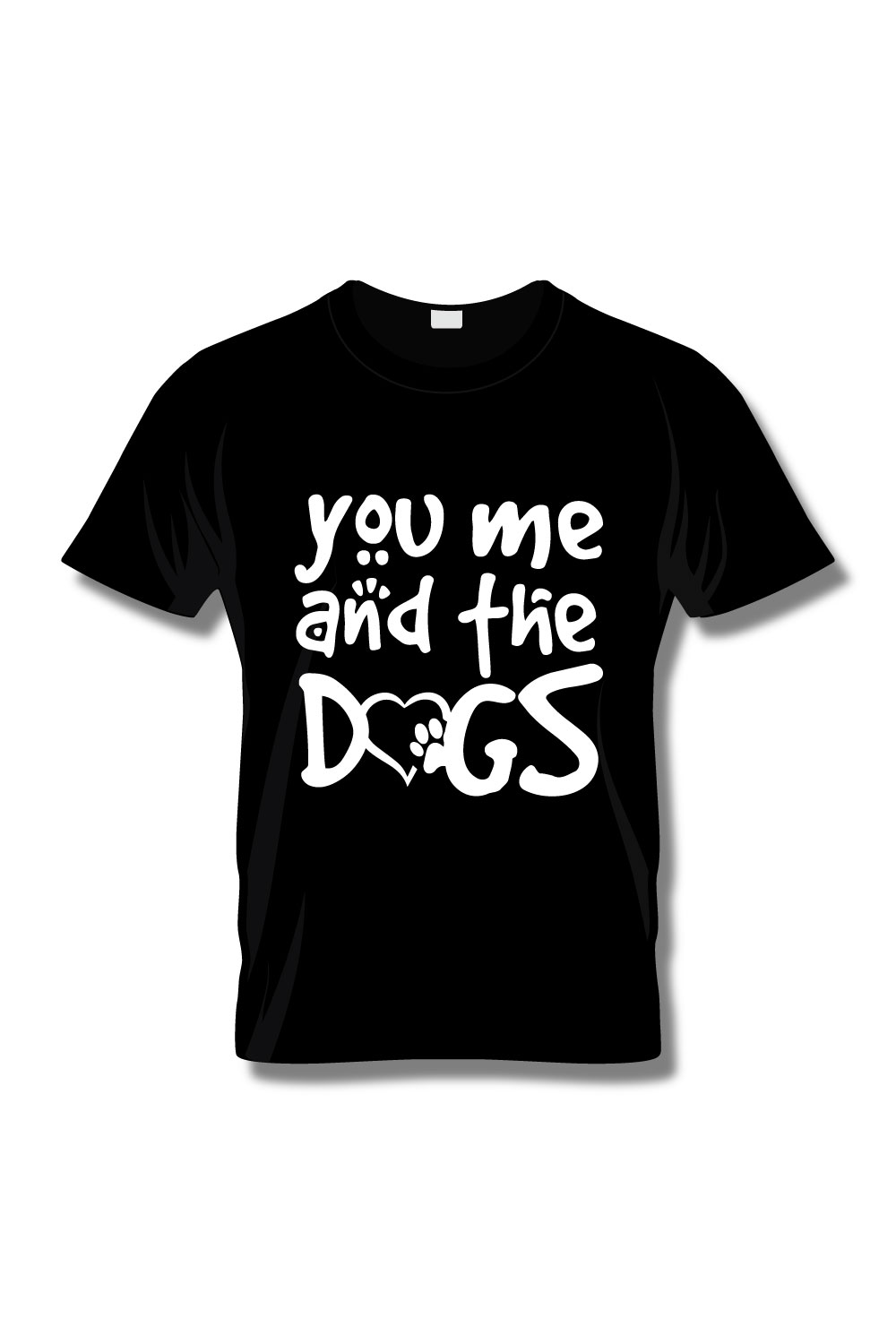 Dog Lover T-Shirt Design pinterest preview image.