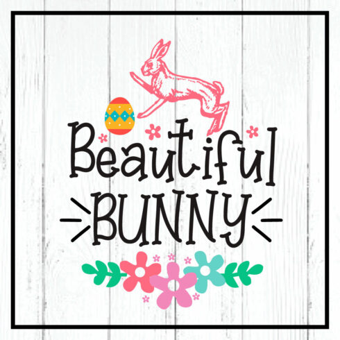 beautiful bunny svg cover image.