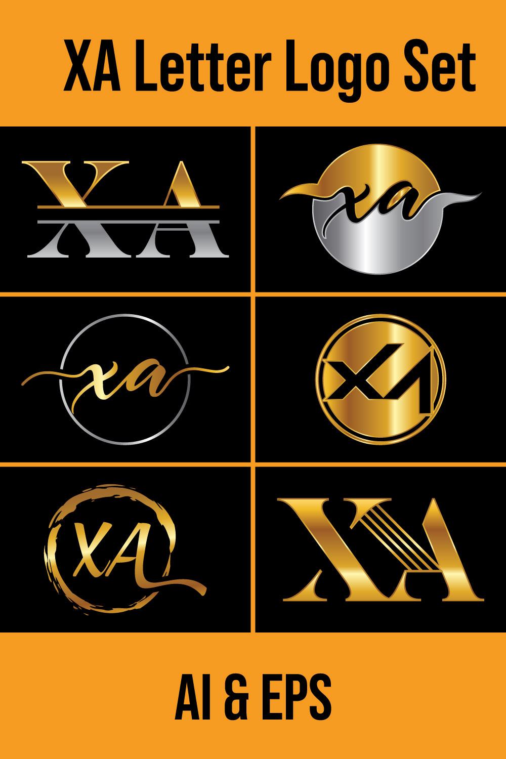 Initial Letter X A Logo Design Vector Template Graphic Alphabet Symbol For Corporate Business Identity pinterest preview image.