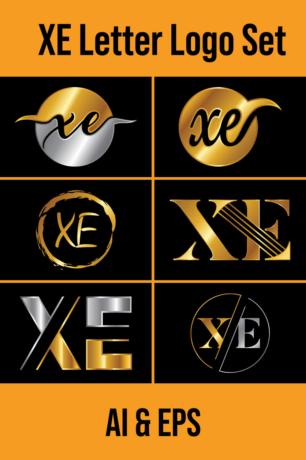 Initial Letter X E Logo Design Vector Template Graphic Alphabet Symbol For Corporate Business Identity pinterest preview image.