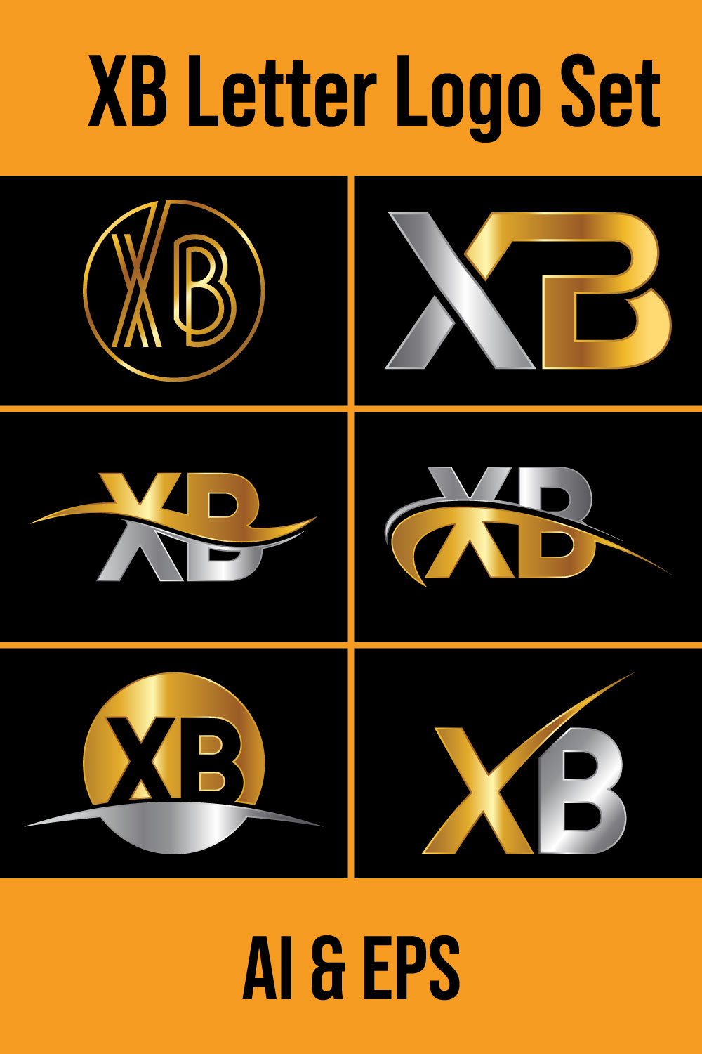 Initial Letter X B Logo Design Vector Template Graphic Alphabet Symbol For Corporate Business Identity pinterest preview image.