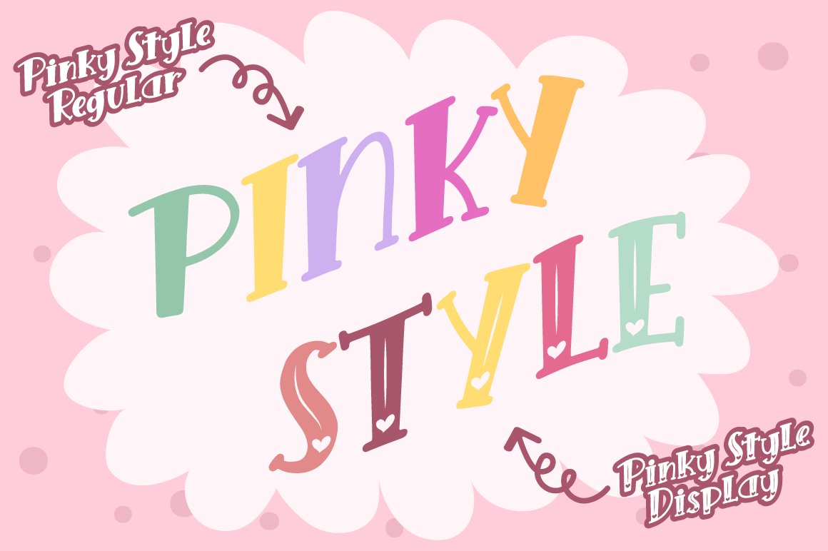 5 pinky style lovely craft font regular and display 924