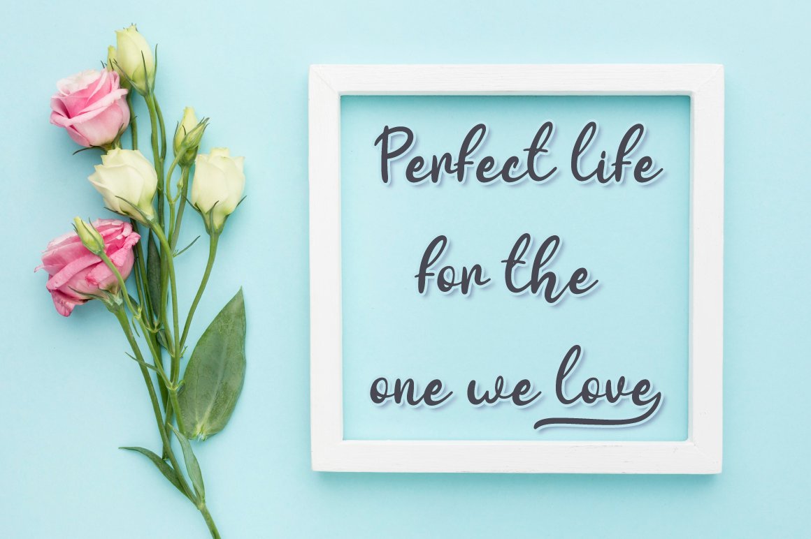 5. quotes on frame with flower 20